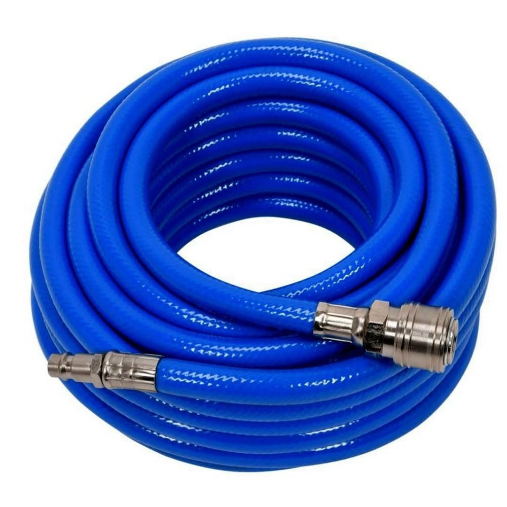 Trade Shop - Tubo Aria Compressa Flessibile Per Compressore 12 Metri Raccordo Rapido 1/4″ -
