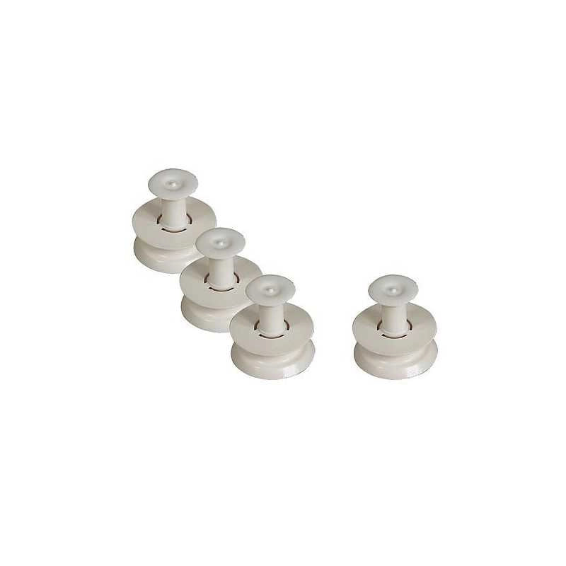 KIT 2PZ. RUOTE cesto LVASTOVIGLIE WHIRLPOOL (481252888068) - Whirlpool Ariston Hotpoint