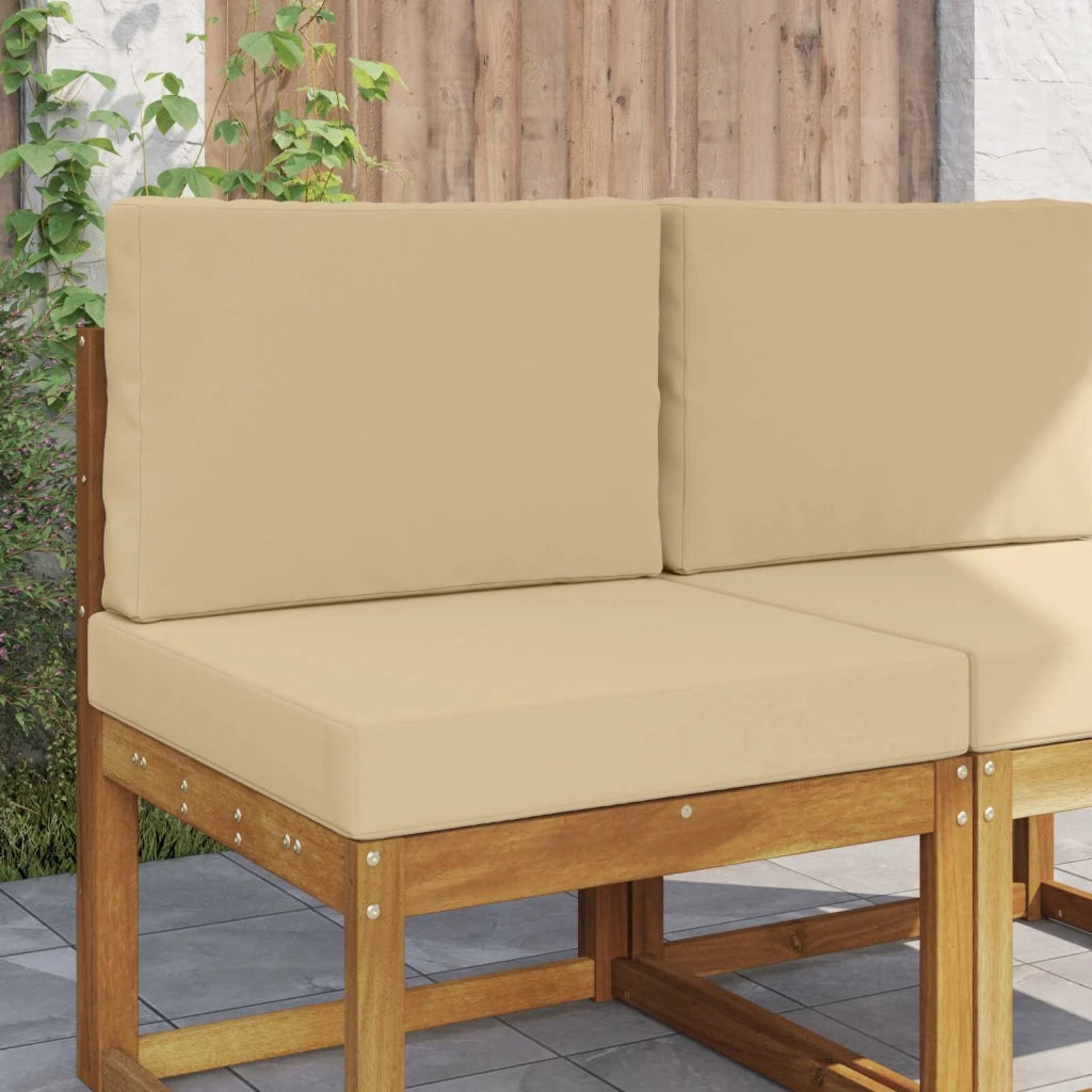 Cuscino per divano da esterno Poliestere Beige 60 x 60 cm 900713