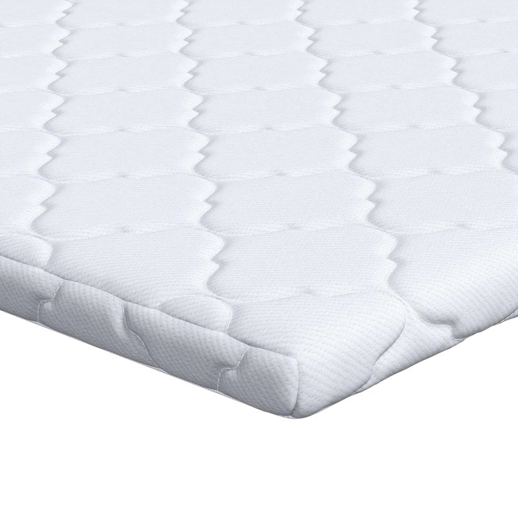 Topper al cocco Bianco 90 x 200 cm Tessuto Jacquard 4106393