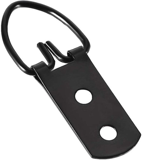 Ophanghaken per foto 20 pezzi - Cornice nera - Appoggio quadri - Decorazione per parete - Acciaio inossidabile - 52 mm x 20 mm