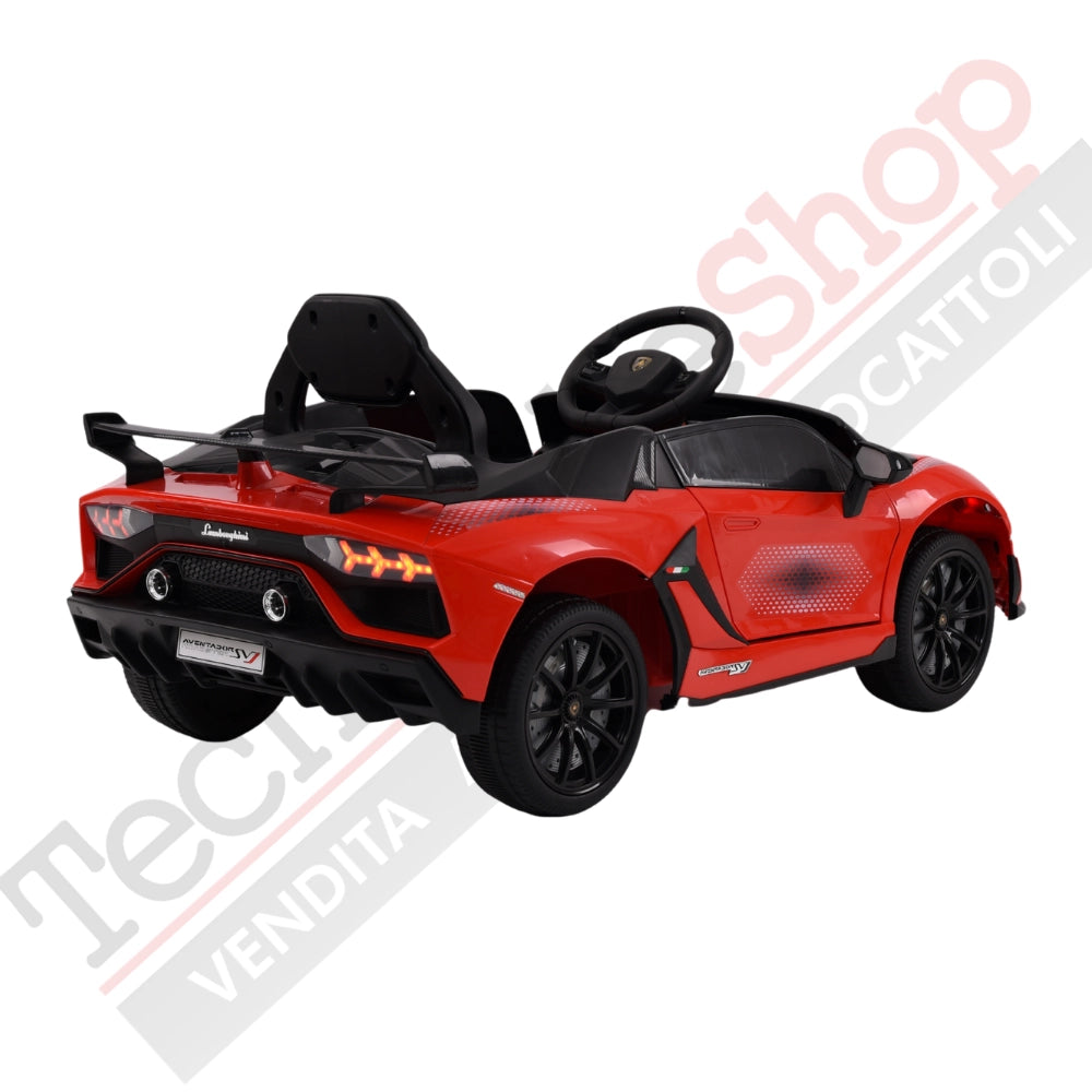 Tecnobike Shop - Auto Elettrica Per Bambini Lamborghini Svj Small 12V-Rosso