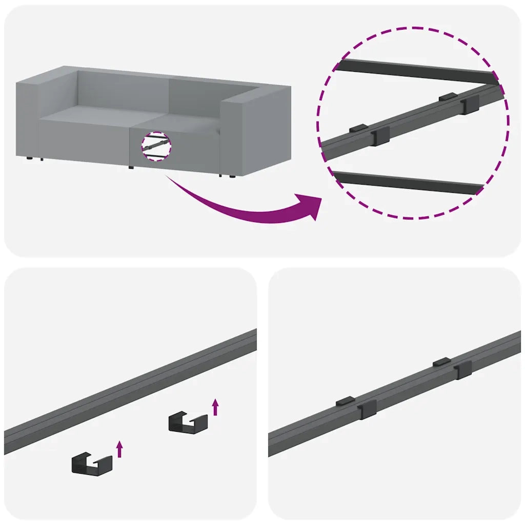 Modulo Terminale Bracciolo Divano Modulare con Cuscini 100 cm CFW9514878