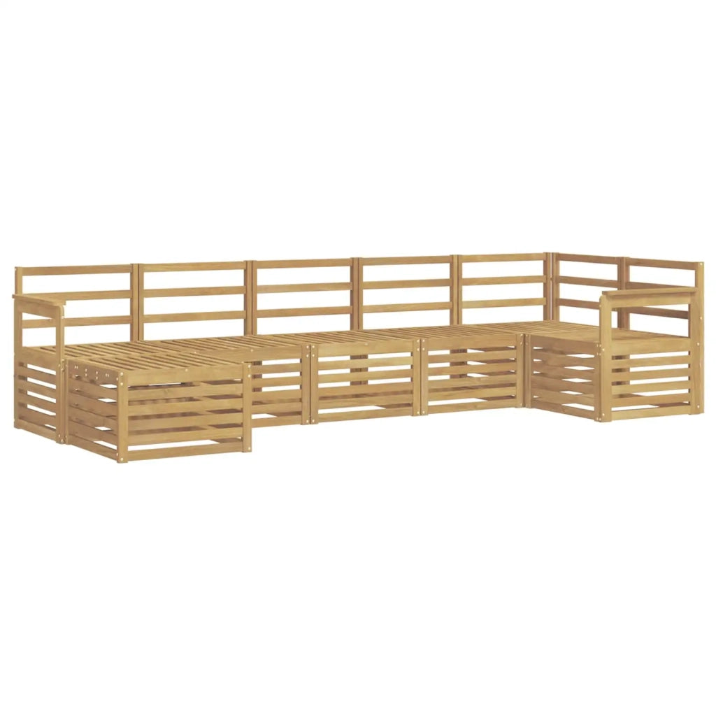 Set di divani da esterno 7 pcs Bianco 3392179