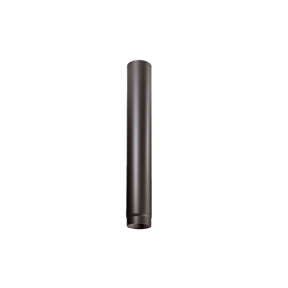 Tubo nero diametro 18cm lunghezza 25cm per stufa a legna in acciaio al carbonio