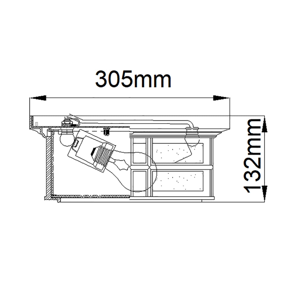 Plafoniera esterna Kichler Beacon Square bianca E27 IP44