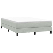 Giroletto Molle senza Materasso-Struttura Letto Grigio Chiaro 140x210cm Velluto