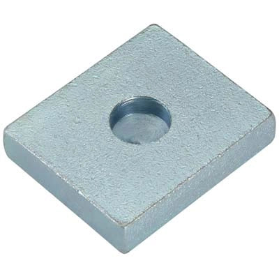 PIASTRA PERNO INFERIORE A SALDARE 349 COMBI - ZINCATA MM 60X60 F.MM 24,5 S.MM 20- 6 pezzi