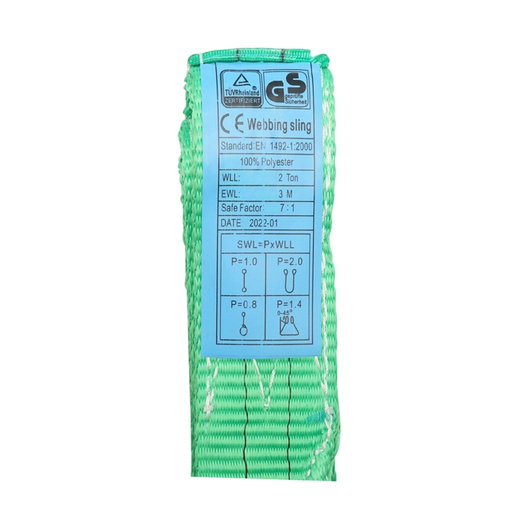 Cinghia di sollevamento 2T, 3m x 50mm