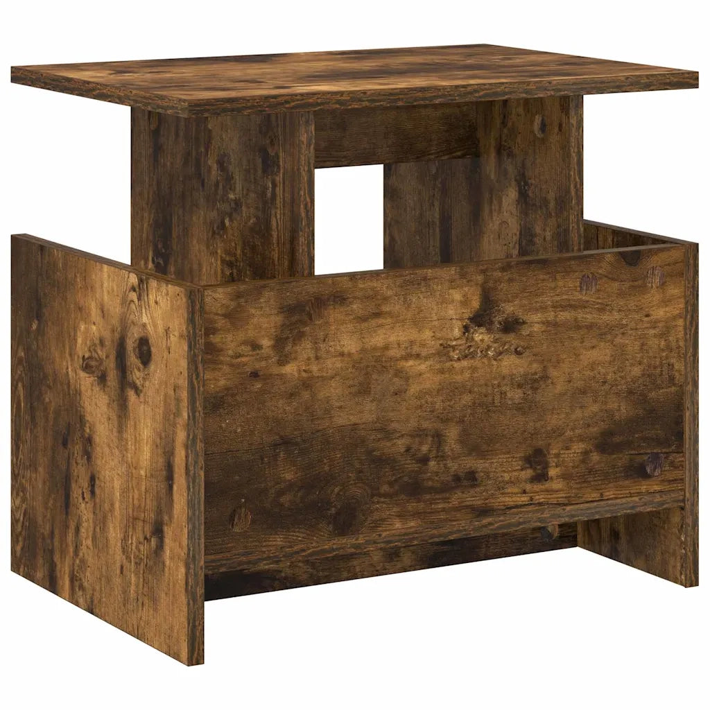 Set di 2 mobili TV rettangolari moderni per soggiorno, ampio spazio di archiviazione 50 x 35 x 45 cm in legno ingegnerizzato rovere fumo 02_0054724