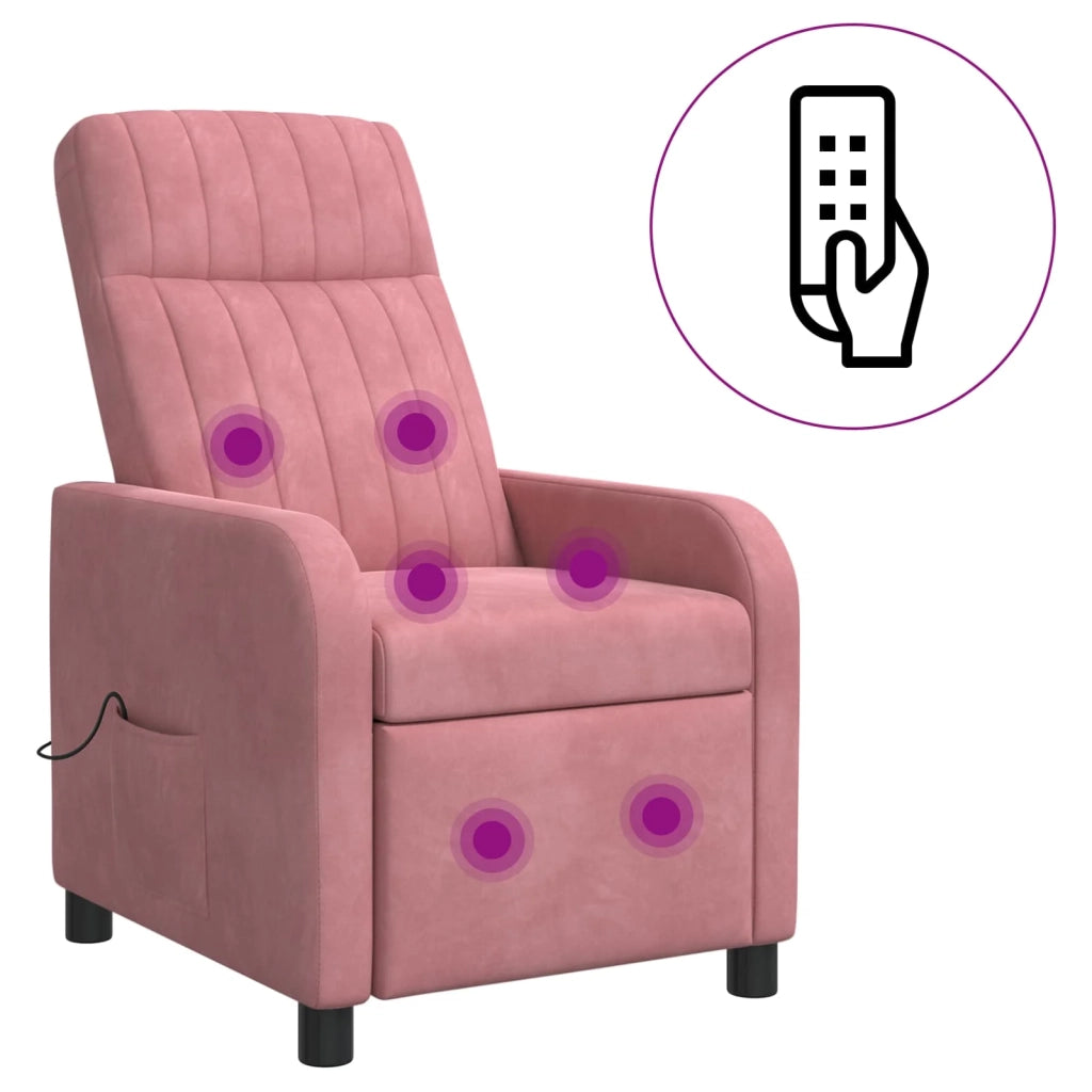 Poltrona Massaggiante Rosa Velluto (V) 42035123