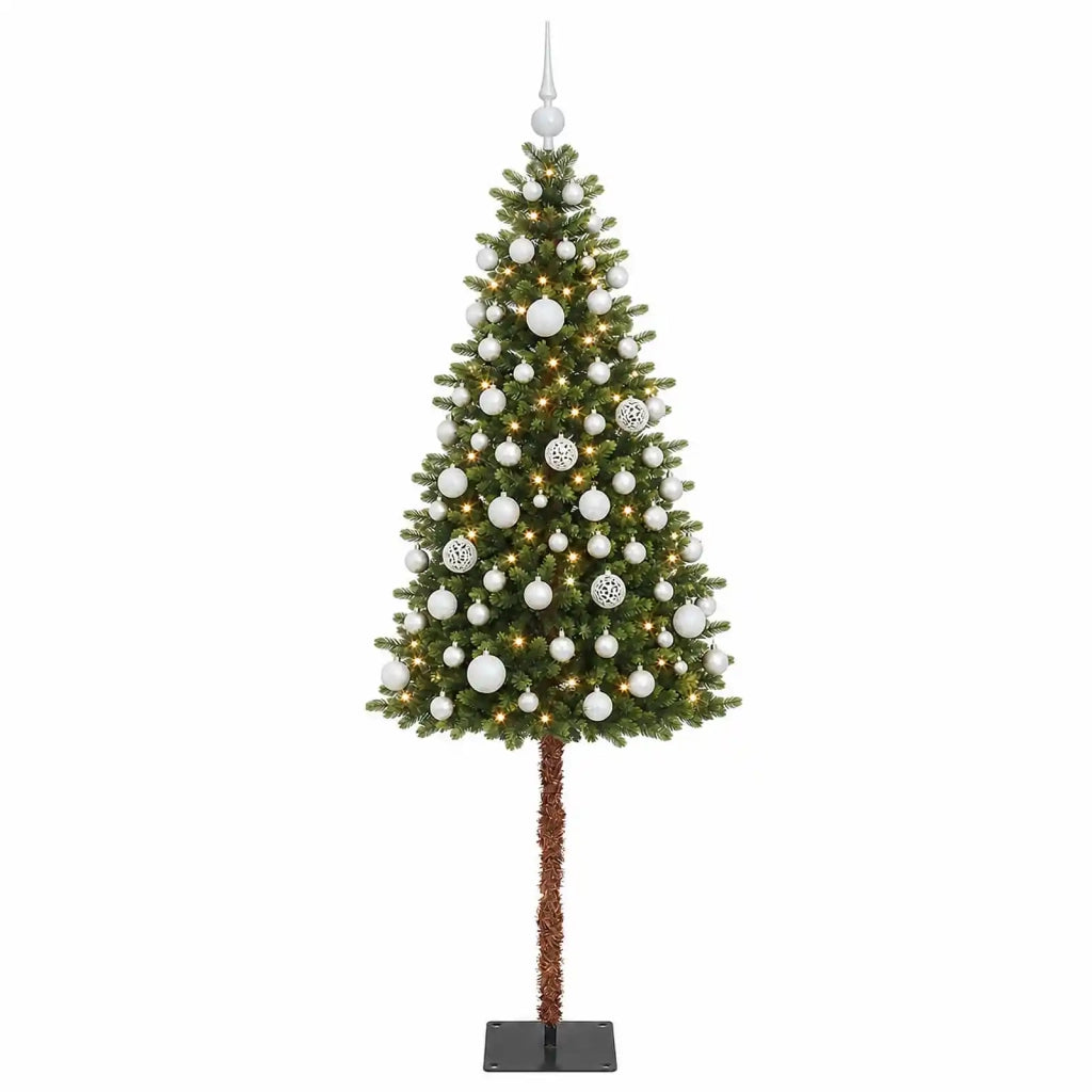 Albero di Natale Artificiale con Palline 120 cm 150 LED 3466083