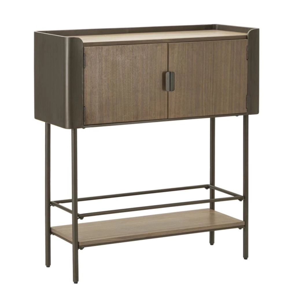 Tavolo Consolle VKH610, Marrone, Legno, 100x42x110 cm