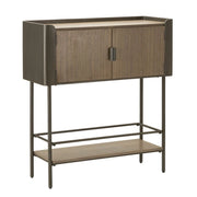 Tavolo Consolle VKH610, Marrone, Legno, 100x42x110 cm