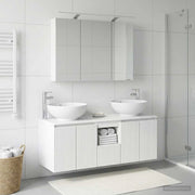 Set di Armadi da Bagno 4 pz Bianco Legno ingegnerizzato 3406495
