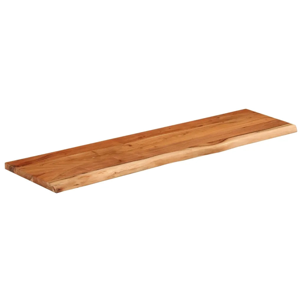 Piano Tavolo | Mensola a Muro 90x30x2,5cm Rettangolare Legno Acacia Bordi Vivi