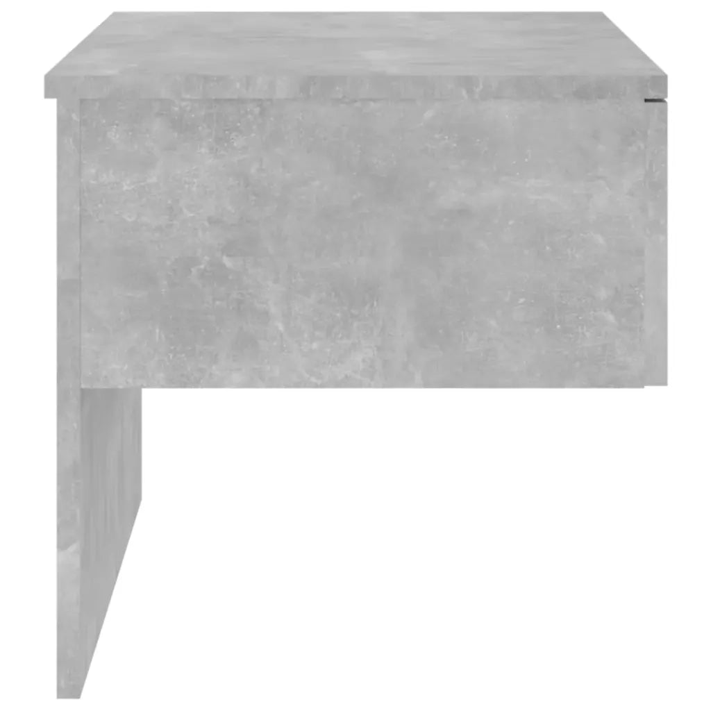 Comodino a Muro Grigio Cemento 810943