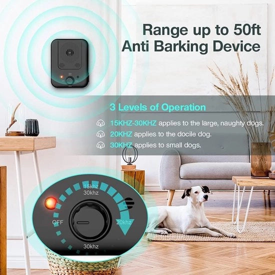 Hondenverjager e trainer anti-blaffer con stop schors per grandi, medi e piccoli cani esterni