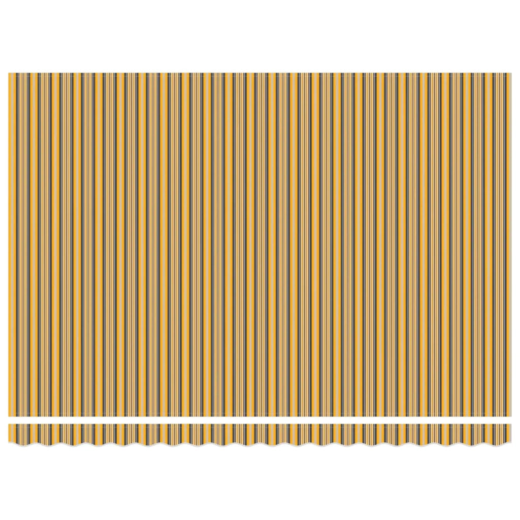 Tenda retrattile manuale Giallo, Grigio e Bianco 5 × 3,5 m 3420488