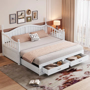 divano letto in legno bianco 97 x 197 cm