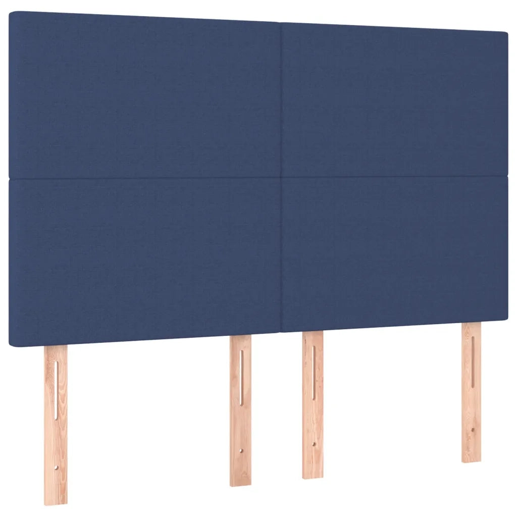 Letto matrimoniale | Letto per adulti | Giroletto senza Materasso Blu 140x200 cm in Tessuto