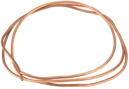 Tubo di rame morbido - 2 metro - Ideale per la raffreddamento - Colore bronzo - Flessibile tubo - Per apparecchiature elettriche - Tubo di rame di alta qualità