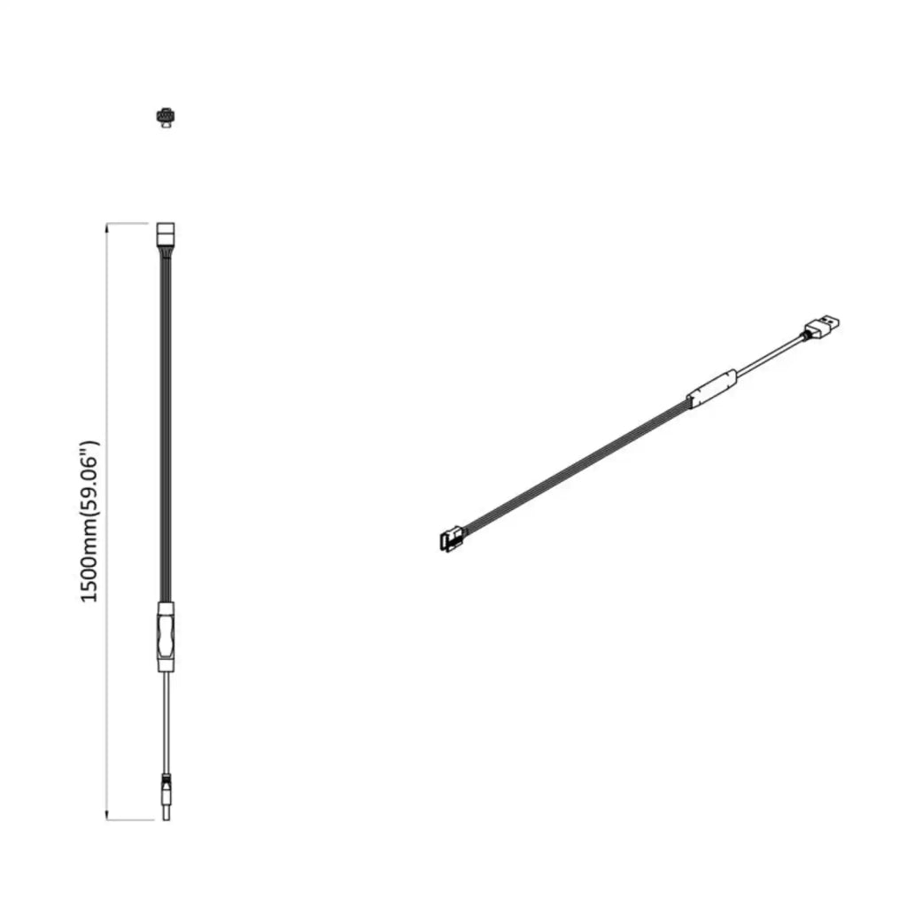 Striscia LED 2 pz Nero e trasparente 2300 mm Rame e plastica CFW6979808