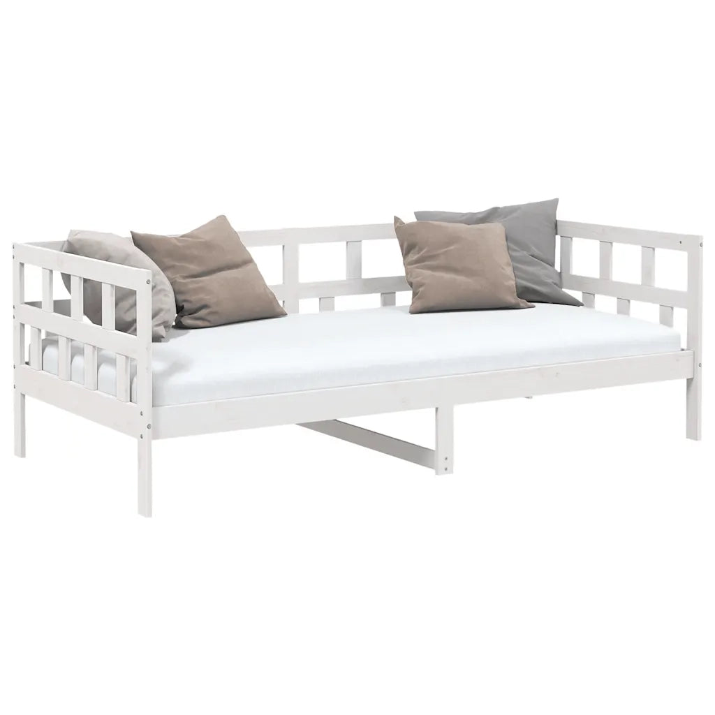 Dormeuse Bianca in Legno Massello di Pino 80x200 cm