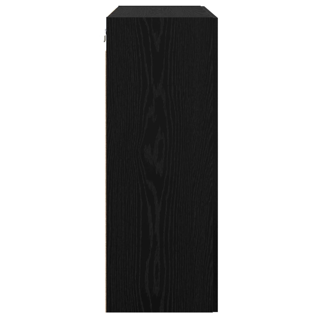 Armadio Montaggio a parete Rovere Nero 69,5 x 34 x 90 cm CFW9199028