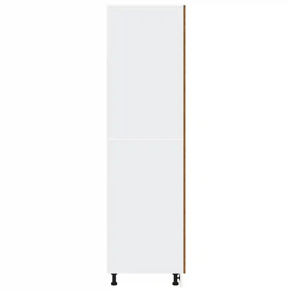 Armadio per Frigo “Lyon” Legno Antico 60x57x207 cm