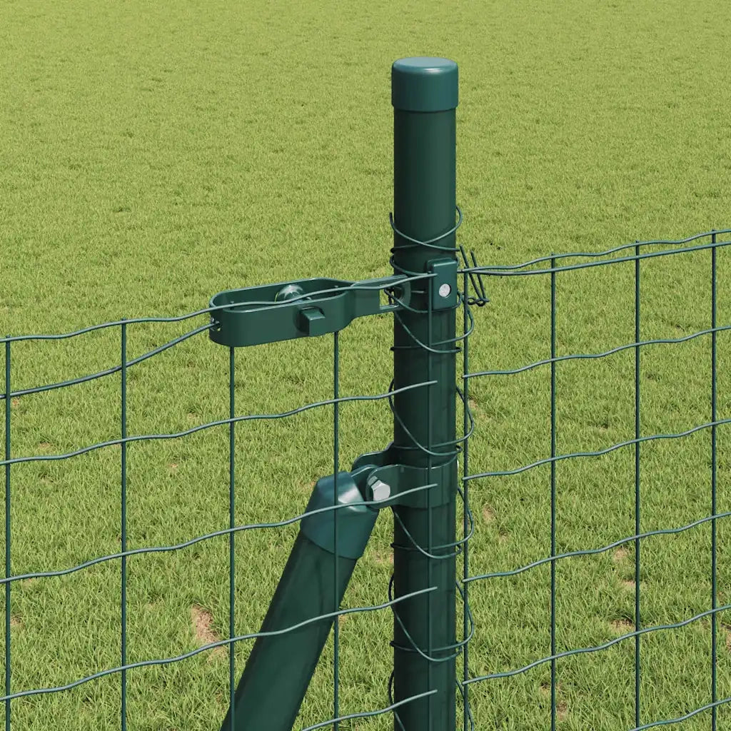Recinzione da Giardino | Recinzione con Posto Verde 1,4 x 10 m Acciaio e PVC