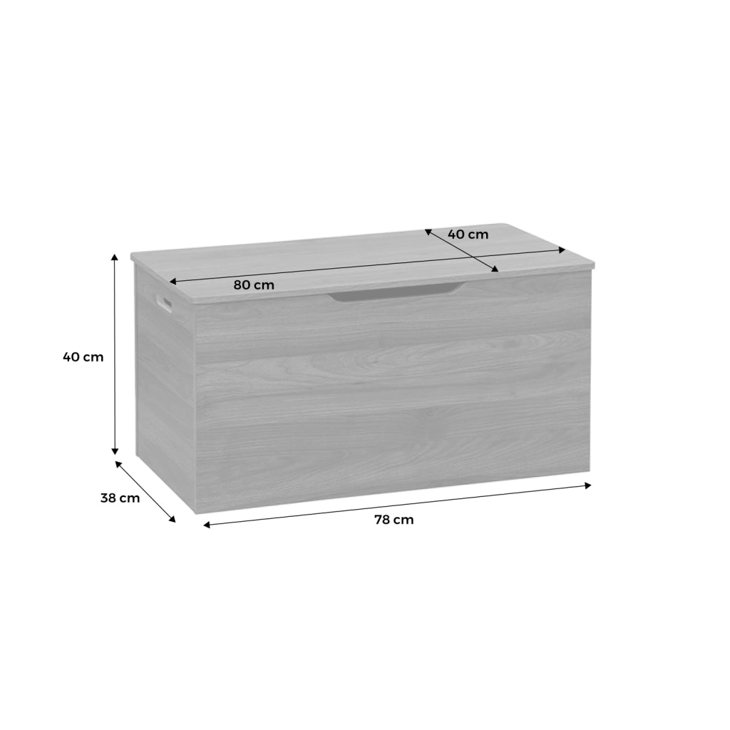 Baule, effetto legno tinto noce, noce