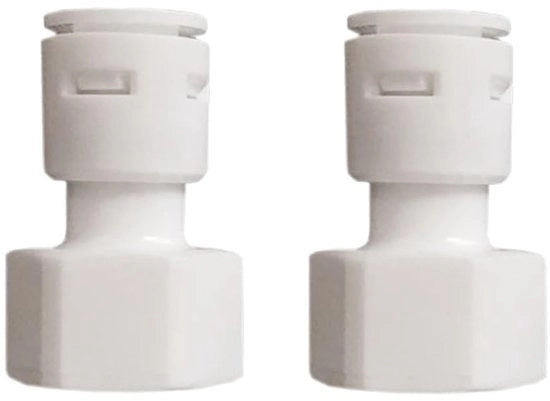 Connettore di unione rapida - Accessori per filtro acqua - Materiale plastico - Connettore veloce - Ideale per la sostituzione - Adatto per water dispenser - Bianco