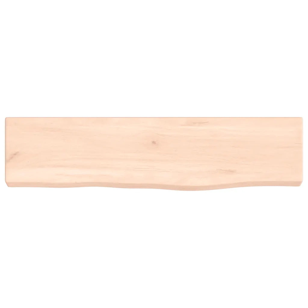 Ripiano a Parete 40x10x2 cm Legno Massello Rovere Non Trattato 363500