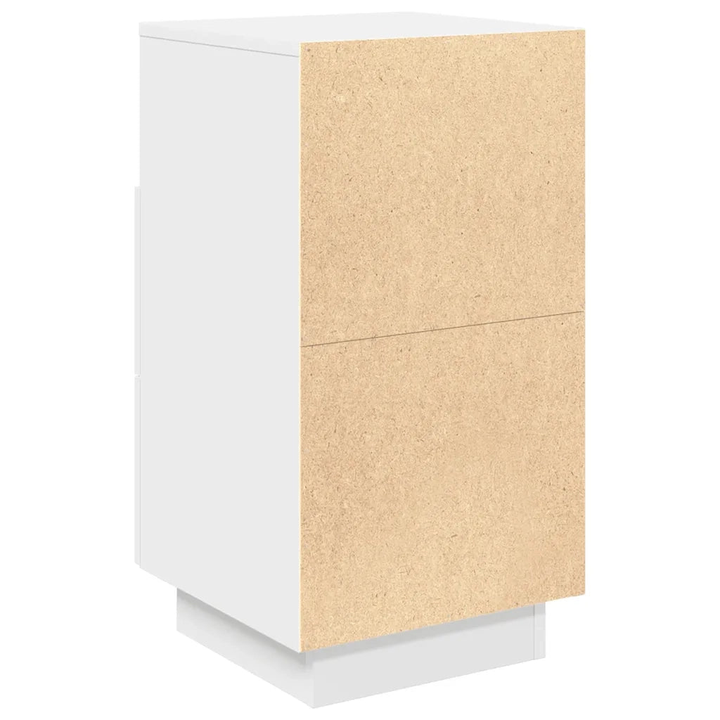 Comodino con 2 Cassetti Bianco 36x36x68 cm 858578