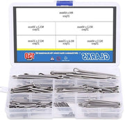 Kit di accessori per fissaggio a clip RVS con 150 pezzi