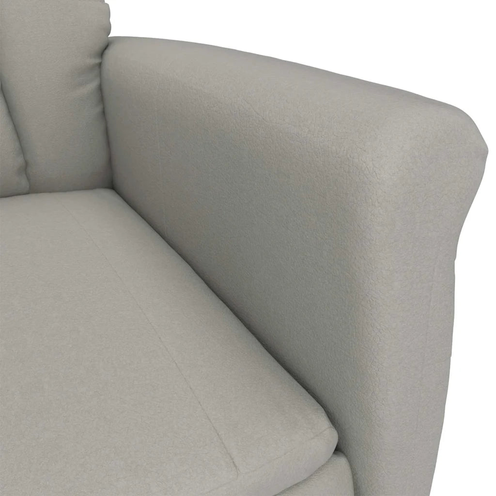 Sedia da massaggio Grigio chiaro 96.5 x 70.5 x 95 cm Microfibra 348408