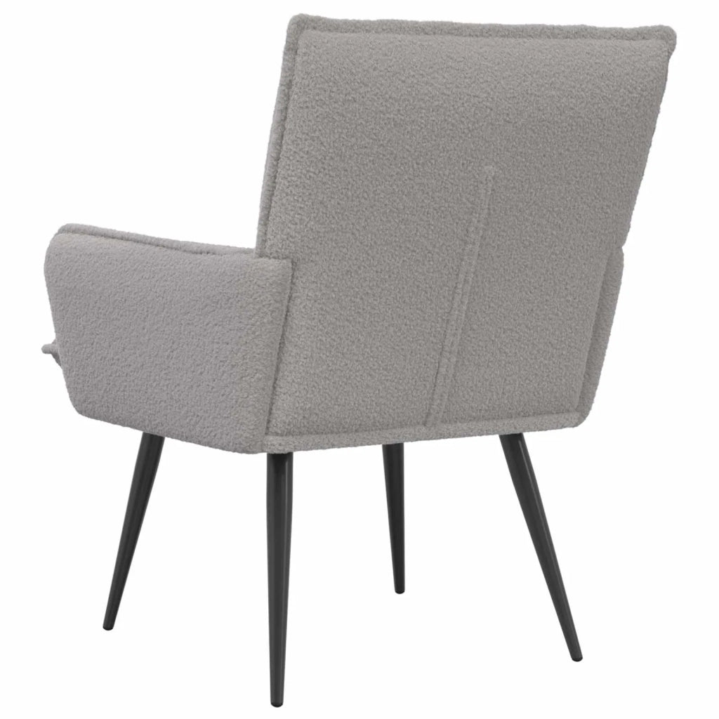 Poltrona Grigio Chiaro Bouclé 42047692