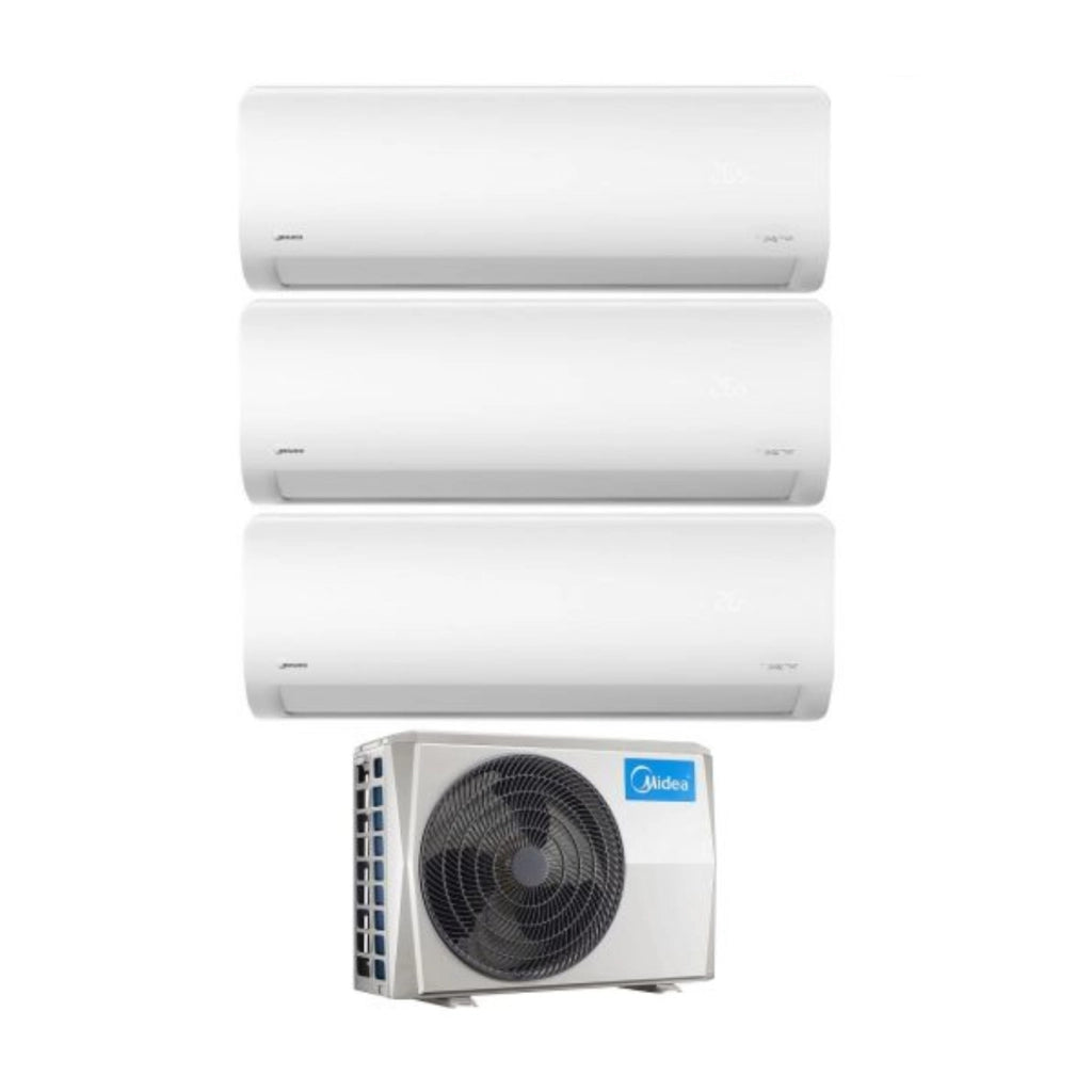 Condizionatore Midea Trial Split Inverter serie XTREME PRO 9000+12000+12000 Btu con M3OA-27 R-32 Wi-Fi Integrato