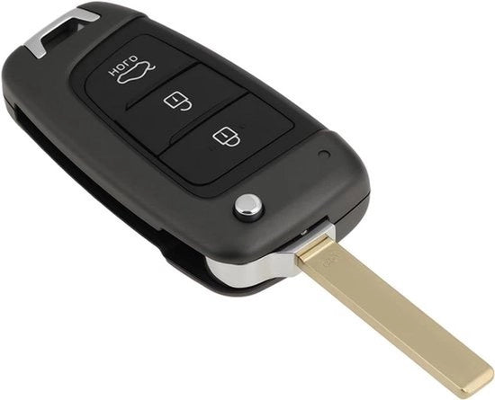 Sostituto Chiave con Protezione - Autotasto - 3 Tasti - Compatibile con Gruppo Auto Specifico - Nero - Rosso 3 Tasti Sostituto Chiave con Protezione Adatto per Hyundai I30 2017-2020.