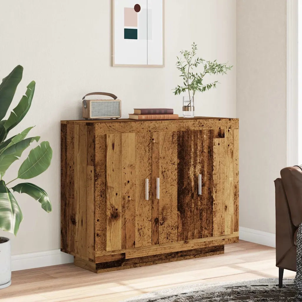 Credenza Legno Antico 92x35x75 cm in Legno Multistrato 856864