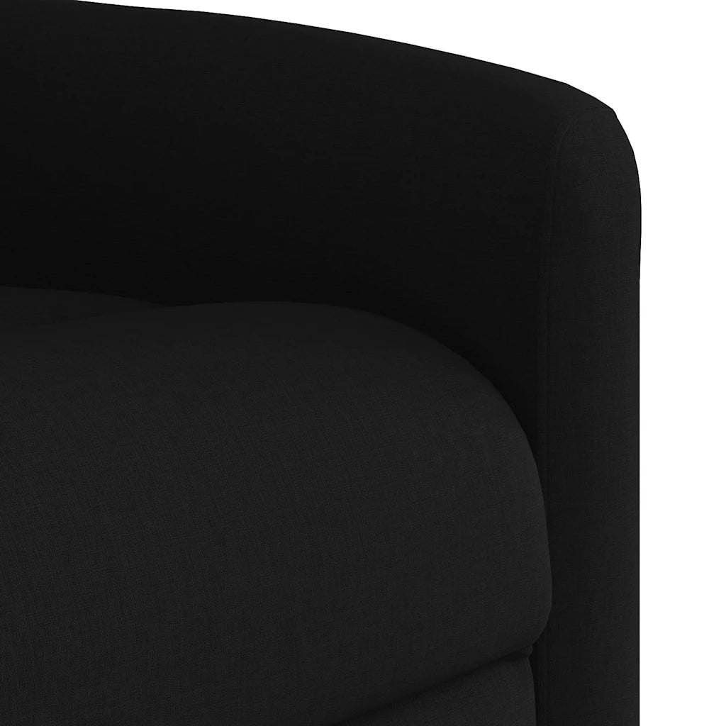 Poltrona Elettrica Reclinabile Nera in Tessuto 3303116