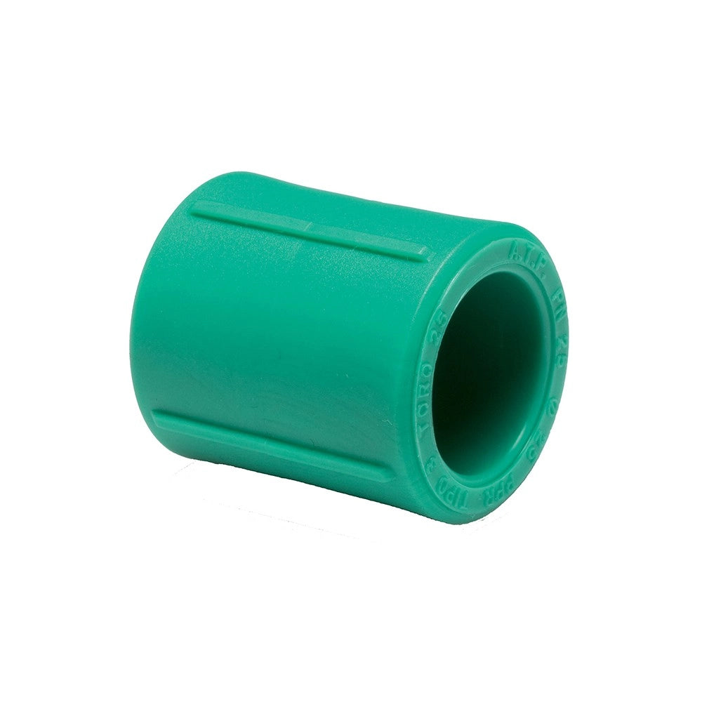 Manicotto diritto ff in ppr polipropilene verde
