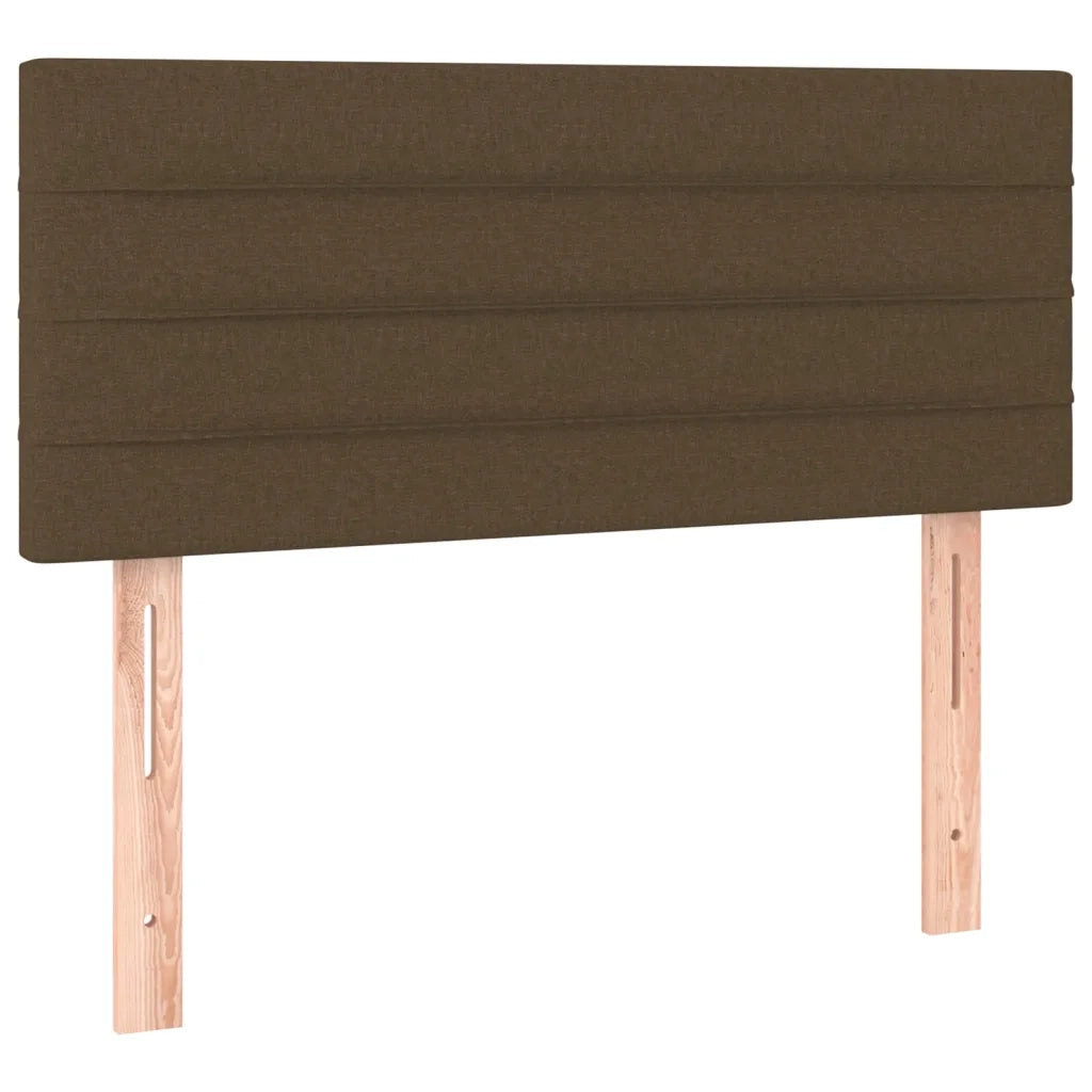 Giroletto a Molle con Materasso-Struttura Letto Marrone Scuro 80x200 cm Tessuto 540247