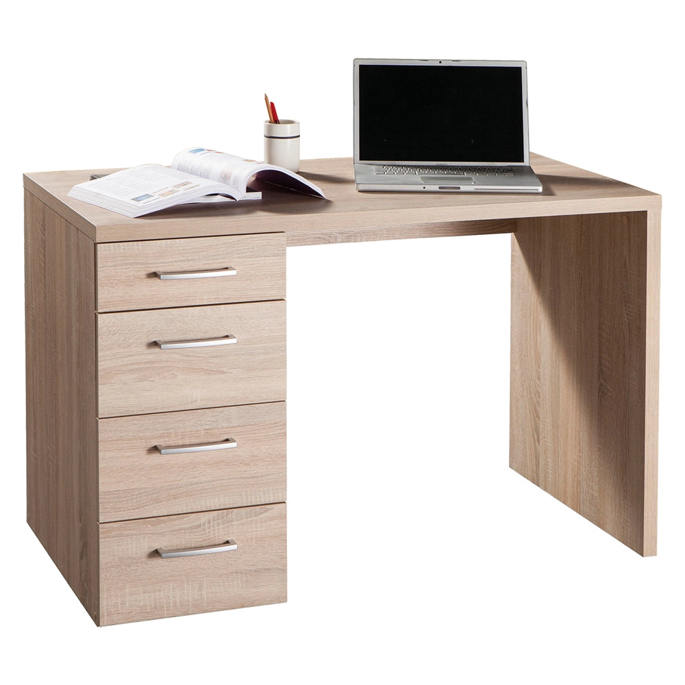 Scrivania bianca 60 x 110 x h.74 cm con cassetti