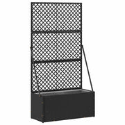 Fioriera a traliccio da giardino Nero 70 x 30 x 135 cm Metallo 366616