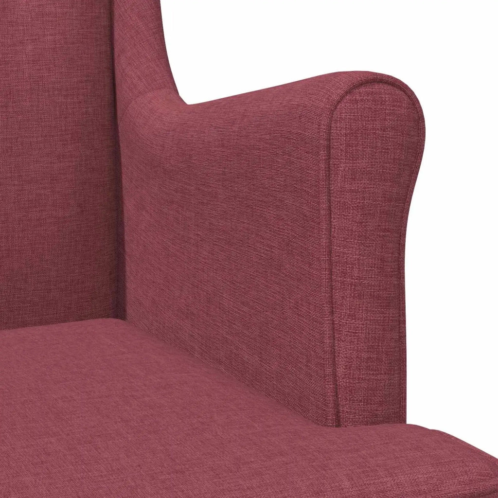 Poltrona Rosso Vino Tessuto 42029885