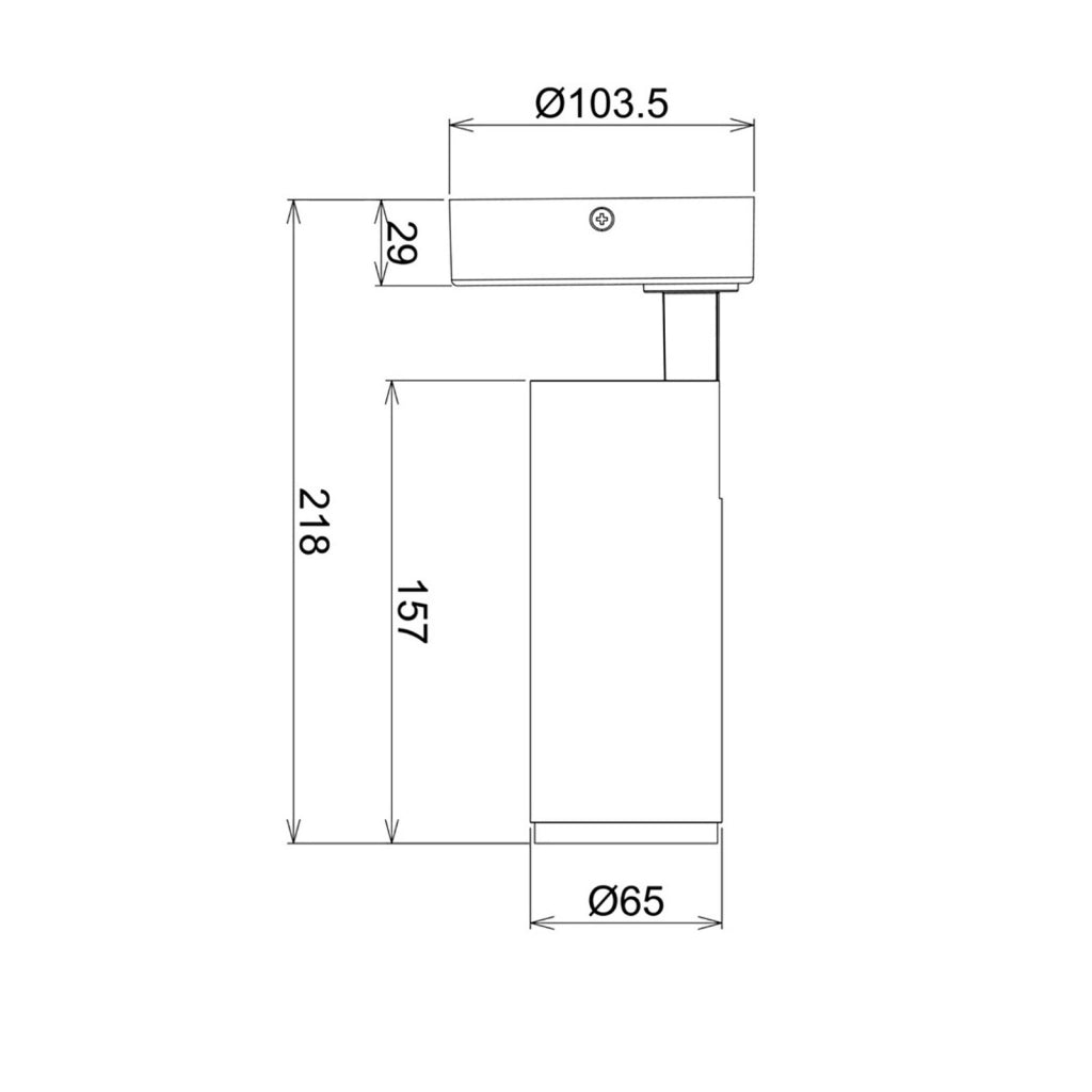 LUCEA TILT Faretto SPOT orientabile soffitto LED 10W dimmerabile plafoniera moderna 2700K luce negozio vetrina RA90 BIANCO