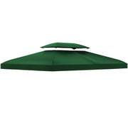 Tetto sostitutivo per gazebo da giardino 3x4m in poliestere resistente colore verde