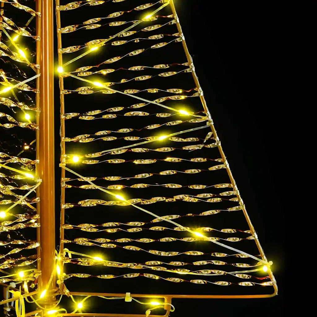 Albero di Natale con 160 LED-Luci decorative natalizie Bianco caldo 150 cm PET 677583